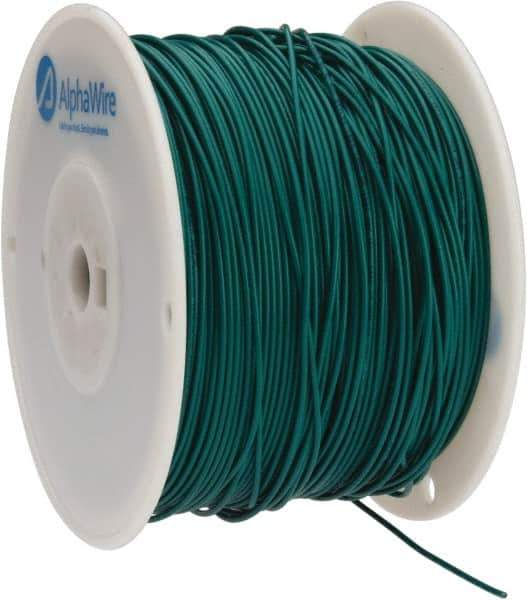 Alpha Wire - 18 AWG, 16 Strand, 305 m OAL, Tinned Copper Hook Up Wire - Green PVC Jacket, 0.079" Diam - Apex Tool & Supply