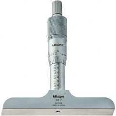 Mitutoyo - Mechanical Depth Micrometers Minimum Measurement (Inch): 0 Minimum Measurement (Decimal Inch): 0 - Apex Tool & Supply