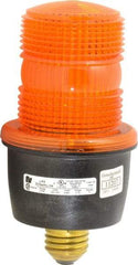 Federal Signal Corp - 120 VAC, 4X NEMA Rated, Strobe Tube, Amber, Low Profile Mini Strobe Light - 65 to 95 Flashes per min, 3-1/8 Inch Diameter, 6.1 Inch High, IP66 Ingress Rating, Screw Mount - Apex Tool & Supply