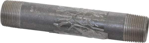 B&K Mueller - Schedule 40, 1" Diam x 7" Long Steel Black Pipe Nipple - Threaded - Apex Tool & Supply