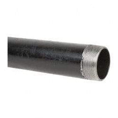 B&K Mueller - Schedule 40, 2" Diam x 18" Long Steel Black Pipe Nipple - Threaded - Apex Tool & Supply