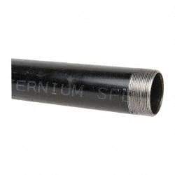 B&K Mueller - Schedule 40, 2" Diam x 24" Long Steel Black Pipe Nipple - Threaded - Apex Tool & Supply
