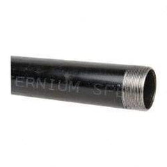 B&K Mueller - Schedule 40, 2" Diam x 24" Long Steel Black Pipe Nipple - Threaded - Apex Tool & Supply