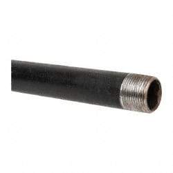 B&K Mueller - Schedule 40, 1" Diam x 30" Long Steel Black Pipe Nipple - Threaded - Apex Tool & Supply