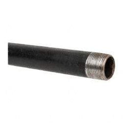 B&K Mueller - Schedule 40, 1" Diam x 30" Long Steel Black Pipe Nipple - Threaded - Apex Tool & Supply