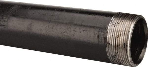 B&K Mueller - Schedule 40, 2" Diam x 30" Long Steel Black Pipe Nipple - Threaded - Apex Tool & Supply