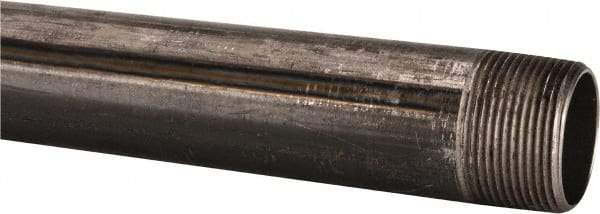 B&K Mueller - Schedule 40, 1-1/4" Diam x 60" Long Steel Black Pipe Nipple - Threaded - Apex Tool & Supply