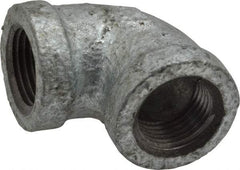 B&K Mueller - Class 150, 3/8" Galvanized Pipe 90° Elbow - Threaded, Malleable Iron - Apex Tool & Supply