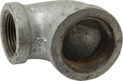 B&K Mueller - Class 150, 1 x 3/4" Galvanized Pipe 90° Reducing Elbow - Threaded, Malleable Iron - Apex Tool & Supply