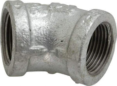 B&K Mueller - Class 150, 3/4" Galvanized Pipe 45° Elbow - Threaded, Malleable Iron - Apex Tool & Supply