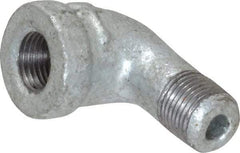 B&K Mueller - Class 150, 1/8" Galvanized Pipe 90° Street Elbow - Threaded, Malleable Iron - Apex Tool & Supply