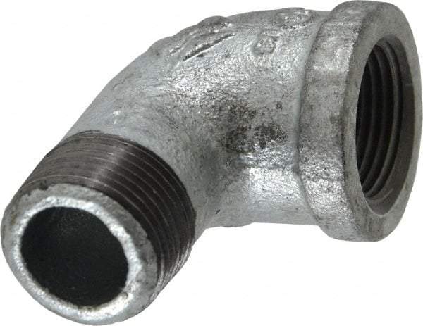 Value Collection - Class 150, 3/4" Galvanized Pipe 90° Street Elbow - Threaded, Malleable Iron - Apex Tool & Supply