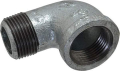 B&K Mueller - Class 150, 1" Galvanized Pipe 90° Street Elbow - Threaded, Malleable Iron - Apex Tool & Supply