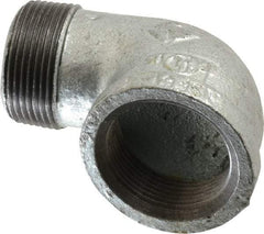 B&K Mueller - Class 150, 1-1/4" Galvanized Pipe 90° Street Elbow - Threaded, Malleable Iron - Apex Tool & Supply