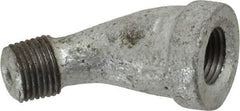 B&K Mueller - Class 150, 1/8" Galvanized Pipe 45° Street Elbow - Threaded, Malleable Iron - Apex Tool & Supply