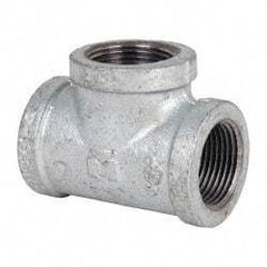 Value Collection - Class 150, 1" Galvanized Pipe Tee - Threaded, Malleable Iron - Apex Tool & Supply