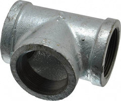 Value Collection - Class 150, 1-1/2" Galvanized Pipe Tee - Threaded, Malleable Iron - Apex Tool & Supply