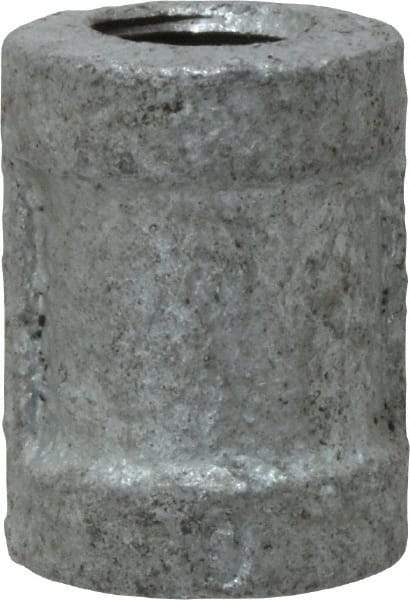 B&K Mueller - Class 150, 1/8" Galvanized Pipe Coupling (Right Hand) - Threaded, Malleable Iron - Apex Tool & Supply