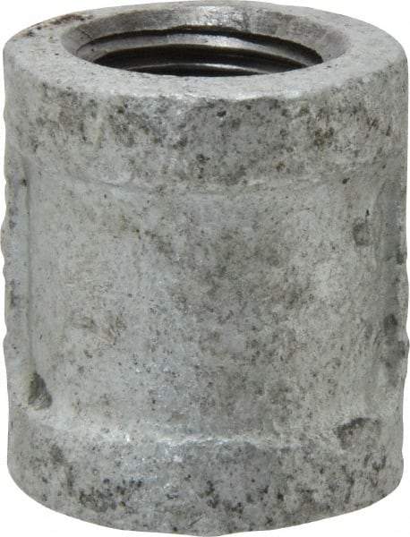 B&K Mueller - Class 150, 3/8" Galvanized Pipe Coupling (Right Hand) - Threaded, Malleable Iron - Apex Tool & Supply