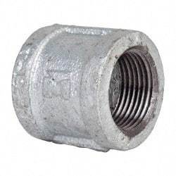 B&K Mueller - Class 150, 1" Galvanized Pipe Coupling (Right Hand) - Threaded, Malleable Iron - Apex Tool & Supply