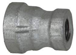 B&K Mueller - Class 150, 1/4 x 1/8" Galvanized Pipe Reducing Coupling - Threaded, Malleable Iron - Apex Tool & Supply