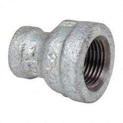 B&K Mueller - Class 150, 3/8 x 1/8" Galvanized Pipe Reducing Coupling - Threaded, Malleable Iron - Apex Tool & Supply
