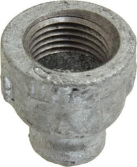 B&K Mueller - Class 150, 1/2 x 1/8" Galvanized Pipe Reducing Coupling - Threaded, Malleable Iron - Apex Tool & Supply