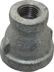 B&K Mueller - Class 150, 1/2 x 1/4" Galvanized Pipe Reducing Coupling - Threaded, Malleable Iron - Apex Tool & Supply