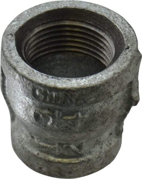 B&K Mueller - Class 150, 3/4 x 1/2" Galvanized Pipe Reducing Coupling - Threaded, Malleable Iron - Apex Tool & Supply