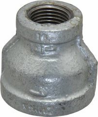 B&K Mueller - Class 150, 1 x 1/2" Galvanized Pipe Reducing Coupling - Threaded, Malleable Iron - Apex Tool & Supply
