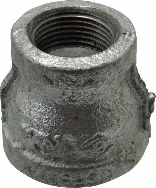 B&K Mueller - Class 150, 1 x 3/4" Galvanized Pipe Reducing Coupling - Threaded, Malleable Iron - Apex Tool & Supply