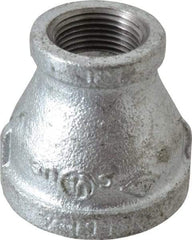 B&K Mueller - Class 150, 1-1/4 x 3/4" Galvanized Pipe Reducing Coupling - Threaded, Malleable Iron - Apex Tool & Supply