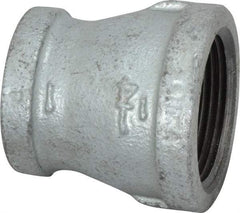 B&K Mueller - Class 150, 1-1/4 x 1" Galvanized Pipe Reducing Coupling - Threaded, Malleable Iron - Apex Tool & Supply