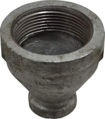 B&K Mueller - Class 150, 1-1/2 x 1/2" Galvanized Pipe Reducing Coupling - Threaded, Malleable Iron - Apex Tool & Supply