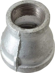 B&K Mueller - Class 150, 1-1/2 x 1" Galvanized Pipe Reducing Coupling - Threaded, Malleable Iron - Apex Tool & Supply
