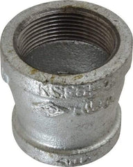 B&K Mueller - Class 150, 1-1/2 x 1-1/4" Galvanized Pipe Reducing Coupling - Threaded, Malleable Iron - Apex Tool & Supply