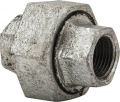 B&K Mueller - Class 150, 3/8" Galvanized Pipe Union - Threaded, Malleable Iron - Apex Tool & Supply
