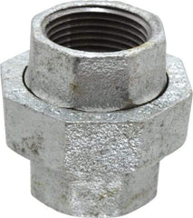 Value Collection - Class 150, 1" Galvanized Pipe Union - Threaded, Malleable Iron - Apex Tool & Supply
