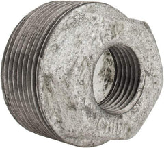 B&K Mueller - Class 150, 1-1/4 x 1/2" Galvanized Pipe Hex Bushing - Threaded, Malleable Iron - Apex Tool & Supply