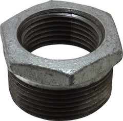 Value Collection - Class 150, 1-1/4 x 1" Galvanized Pipe Hex Bushing - Threaded, Malleable Iron - Apex Tool & Supply