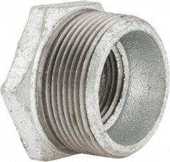 B&K Mueller - Class 150, 1-1/2 x 1" Galvanized Pipe Hex Bushing - Threaded, Malleable Iron - Apex Tool & Supply