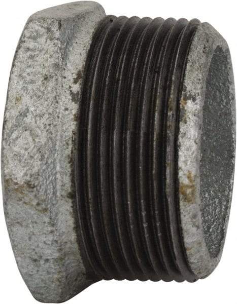 B&K Mueller - Class 150, 1-1/2 x 1-1/4" Galvanized Pipe Hex Bushing - Threaded, Malleable Iron - Apex Tool & Supply