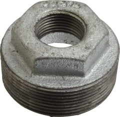 B&K Mueller - Class 150, 2 x 3/4" Galvanized Pipe Hex Bushing - Threaded, Malleable Iron - Apex Tool & Supply
