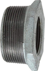 B&K Mueller - Class 150, 2 x 1-1/4" Galvanized Pipe Hex Bushing - Threaded, Malleable Iron - Apex Tool & Supply