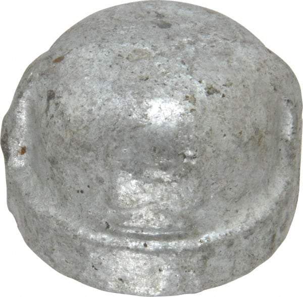 B&K Mueller - Class 150, 1/2" Galvanized Pipe End Cap - Threaded, Malleable Iron - Apex Tool & Supply