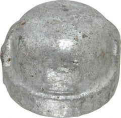 B&K Mueller - Class 150, 1/2" Galvanized Pipe End Cap - Threaded, Malleable Iron - Apex Tool & Supply