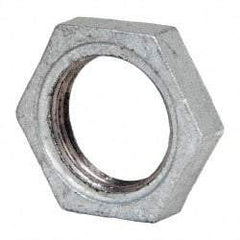 B&K Mueller - Class 150, 1" Galvanized Pipe Hex Locknut - Threaded, Malleable Iron - Apex Tool & Supply