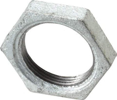 B&K Mueller - Class 150, 1-1/4" Galvanized Pipe Hex Locknut - Threaded, Malleable Iron - Apex Tool & Supply