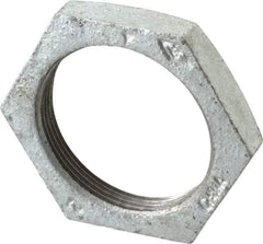 B&K Mueller - Class 150, 2" Galvanized Pipe Hex Locknut - Threaded, Malleable Iron - Apex Tool & Supply