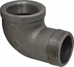 Value Collection - Size 2", Class 150, Malleable Iron Black Pipe 90° Street Elbow - 150 psi, Threaded End Connection - Apex Tool & Supply